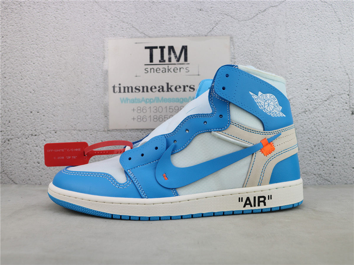 OG Batch Jordan 1 Retro High Off-White University Blue AQ0818-148